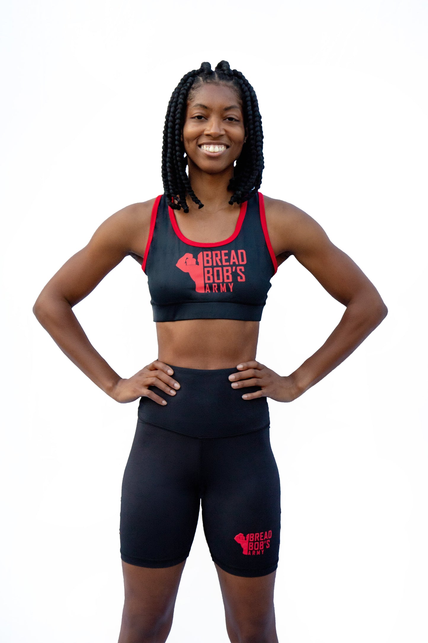 BBA Black and red Sports Bra
