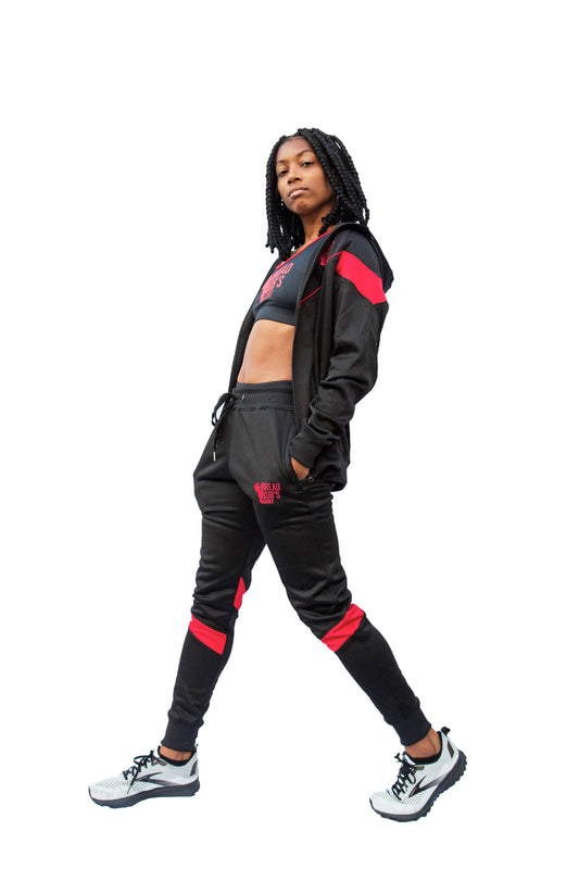 Black& Red BBA Joggers